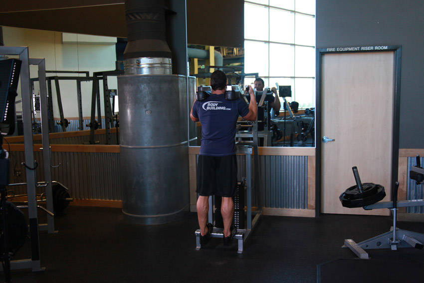 Calf Raises form - step 1