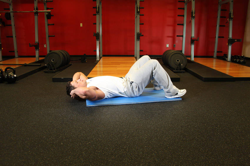 Crunches form - step 1