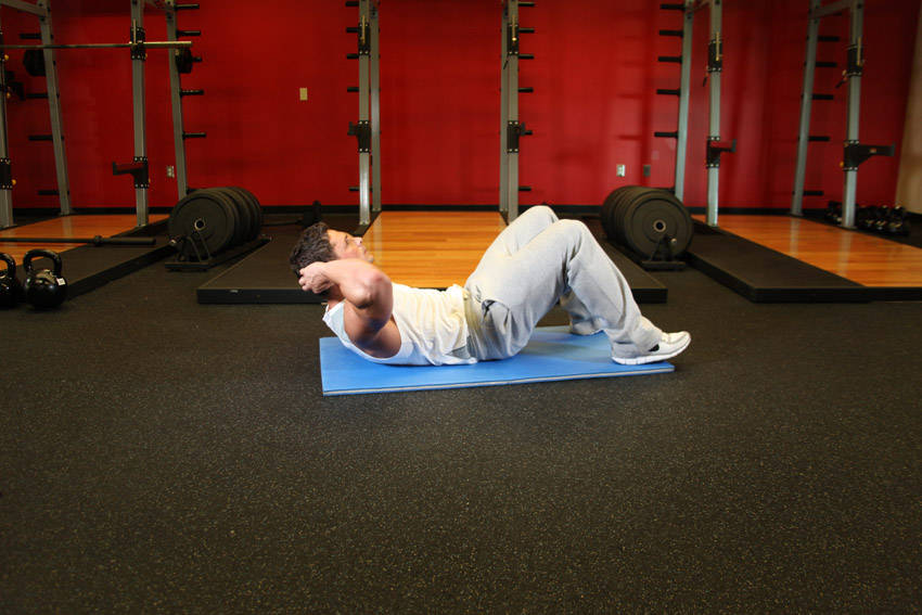 Crunches form - step 2
